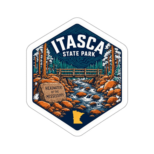 Itasca State Park Minnesota Sticker