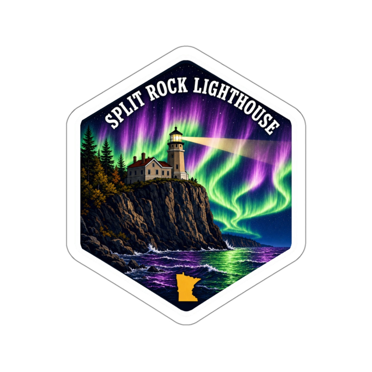 Split Rock Lighthouse Minnesota Sticker
